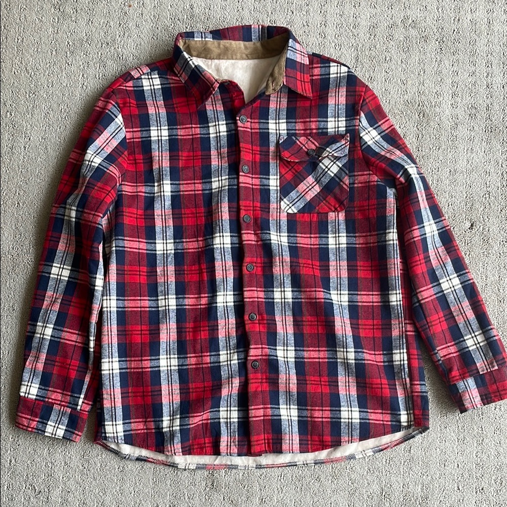 Amazon Plaid Button-Up Shirt